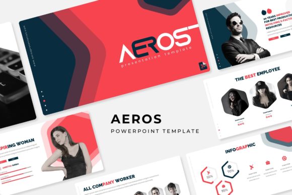 Aeros Power Point Template: 150+ Slides for Polished Presentations
