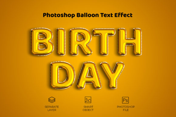 Create Festive Designs with Birthday Balloon Text Effect Mockup