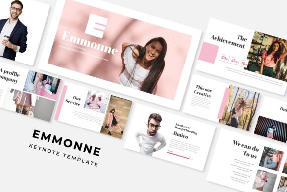 Emmonne Keynote Template: Modern Typography for Impactful Presentations