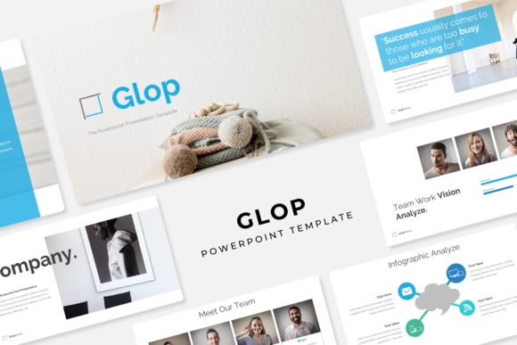 Glop Power Point Template: Dynamic Presentation Design