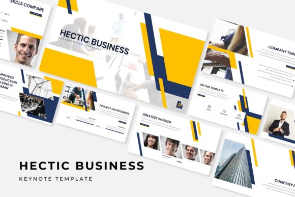 Hectic Business Keynote Template: 150+ Slides for Impact