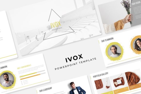 Ivox Power Point Template: A Modern Design Asset for Presentations