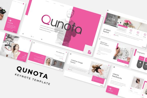 Qunota Keynote Template: A Modern Design Asset